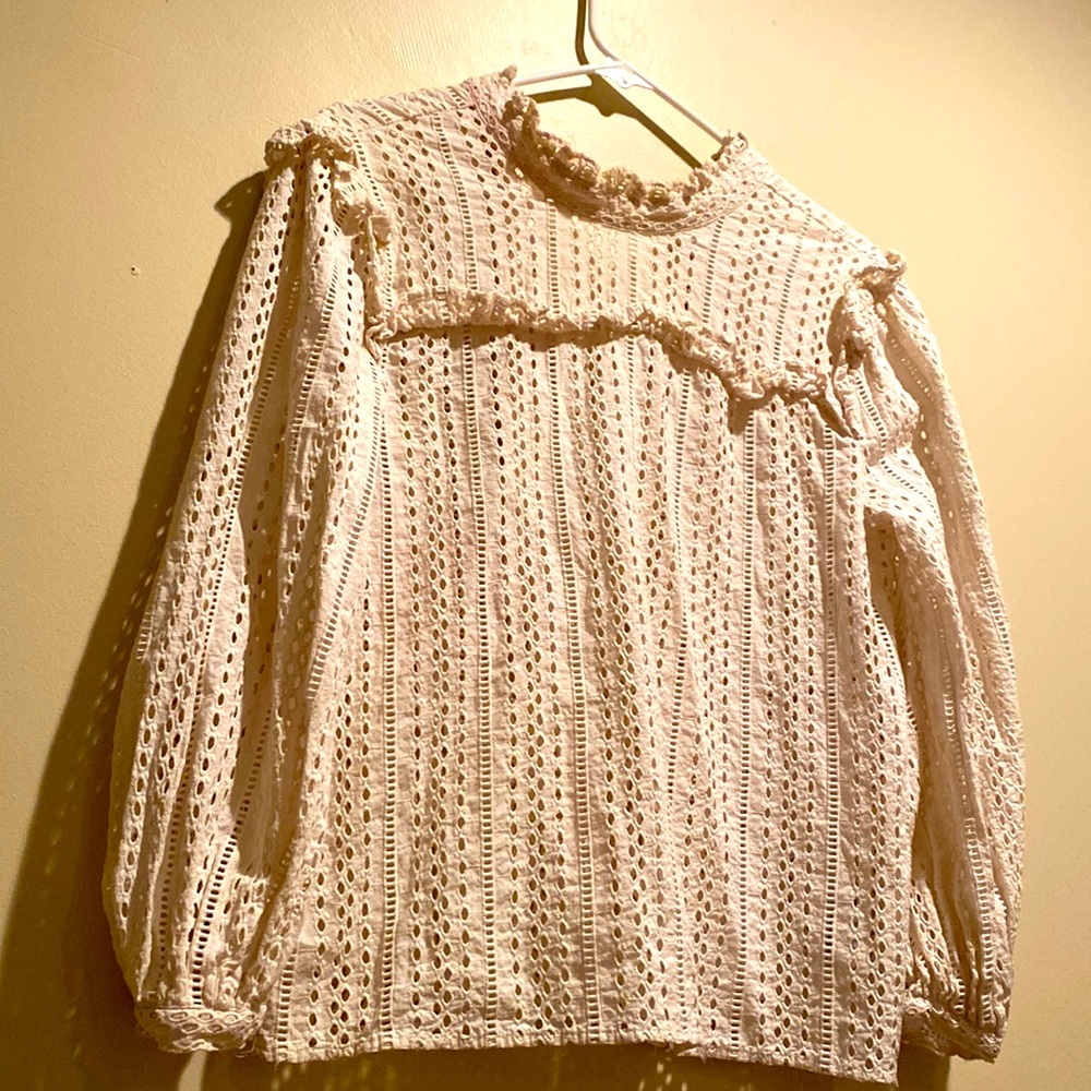 Madewell eyelet blouse